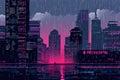 text based cityscape use ascii characters to create a minimalist