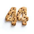 Text-based Installations Cookies With Number 44 On White Background