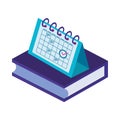 Text book library with calendar reminder