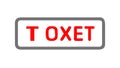 Text Box with \'T OXET\' Vector Icon Ã¢â¬\' Data Input Field, vector design Generative AI Royalty Free Stock Photo
