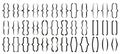 Text brackets. Curly bracket icons, typography braces pairs for quotation frame banners and quote box designs. Texting