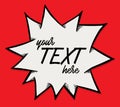 Text explode drawing style. Vector illustration. Royalty Free Stock Photo