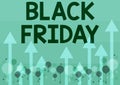 Conceptual display Black Friday. Business approach a day where seller mark their prices down exclusively for buyer