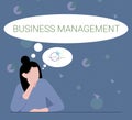 Text caption presenting Business Management. Business idea Overseeing Supervising Coordinating Business Operations Royalty Free Stock Photo