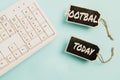Inspiration showing sign Football. Business approach any of various forms of team game involving kicking a ball Royalty Free Stock Photo