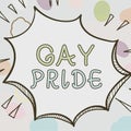 Inspiration showing sign Gay Pride. Business idea Dignity of an idividual that belongs to either a man or