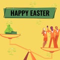 Text caption presenting Happy Easter. Business concept Christian feast commemorating the resurrection of Jesus