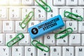 Text caption presenting Information Systems. Word Written on study of systems with a exact reference to information Royalty Free Stock Photo