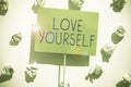 Text showing inspiration Love Yourself. Business idea accepting the overall aspect of ourselves and have selfrespect