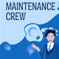 Text caption presenting Maintenance Crew. Word for performs deep analysis of evasive and unknown threats