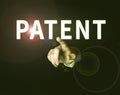 Sign displaying Patent. Concept meaning intellectualproperty that gives owner legal right has the sole right Royalty Free Stock Photo