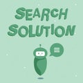 Text caption presenting Search Solution. Business concept an action or process of finding solution to a problem Cute Royalty Free Stock Photo