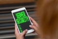 Text caption presenting Server Security. Conceptual photo web server that guarantees secure online transactions Voice