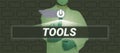 Sign displaying Tools. Internet Concept device implement like held and used carry out particular function Royalty Free Stock Photo