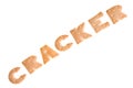 Text - cracker Royalty Free Stock Photo