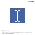 Text Cursor Icon - Blue photo Frame
