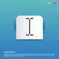 Text Cursor Icon - Blue Sticker button