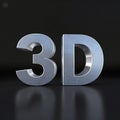 The text 3D Rendering High-Quality Image
