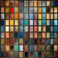 Leaded Panels In Wet Plate Style With Colorful Variety