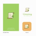 Text document Company Logo App Icon and Splash Page Design. Creative Business App Design Elements
