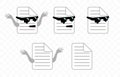Text document, folders and file, graphic design