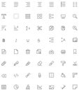 Text editing icon set