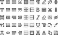 Text editor icons High-Quality Vector Icons Collection with Editable Stroke. Ideal for Professional and Creative Royalty Free Stock Photo