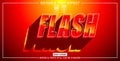 Text effect modern flash styles Royalty Free Stock Photo