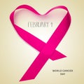 Text february 4, world cancer day