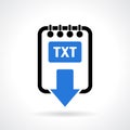 Text file download icon