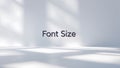 text Font Size against a plain background