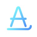 Text formatting pixel perfect gradient linear ui icon Royalty Free Stock Photo