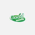 Text good natural leaf logo environment Royalty Free Stock Photo