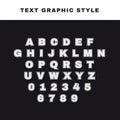 Text Graphic Style. Appearance for Illustrator. Vector