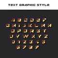 Text Graphic Style. Appearance for Illustrator. Vector