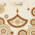 Text happy diwali Royalty Free Stock Photo