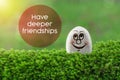 Have deeper friendships Royalty Free Stock Photo