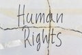 Text Human Rights Royalty Free Stock Photo