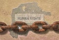 Text Human Rights Royalty Free Stock Photo