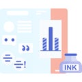 Text icon phone email chat symbol vector