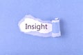 Insight word Royalty Free Stock Photo