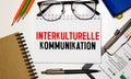 text Interkulturelle Kommunikation Royalty Free Stock Photo