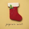 Text joyeux noel, merry christmas in french