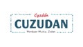 Text Label CÃÂ¼zdan CUZUDAN with Decorative Stitched Outline Border, vector design Generative AI Royalty Free Stock Photo