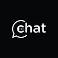 Text Logo Typography Chat, Symbol Message Talk Communication Logo Design Inspiration