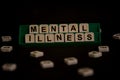 Text `mental illness` on uppercase letters