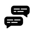 Text Message Conversation SMS Symbol Icon Royalty Free Stock Photo