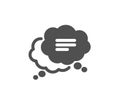 Text message icon. Chat comment sign. Comic speech bubble. Vector Royalty Free Stock Photo