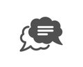 Text message icon. Chat comment sign. Comic speech bubble. Vector Royalty Free Stock Photo