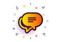 Text message icon. Chat comment sign. Speech bubble. Vector Royalty Free Stock Photo